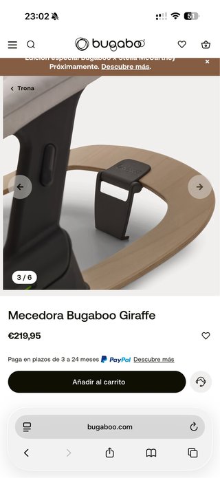 Mecedora Bugaboo Giraffe