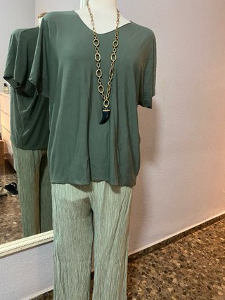 Conjunto dos piezas verde