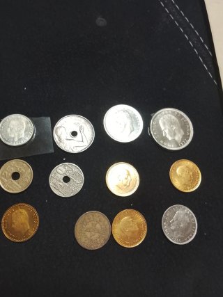 Monedas antiguas de plata
