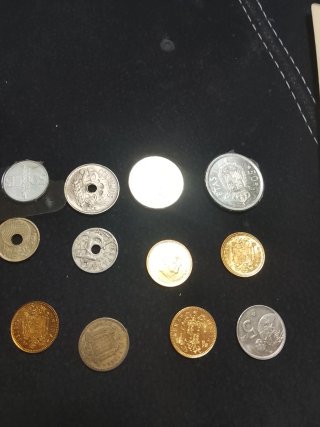 Monedas antiguas de plata