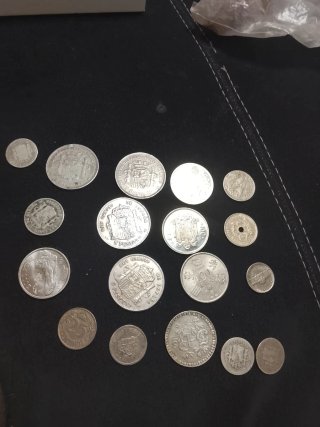 Monedas antiguas de plata