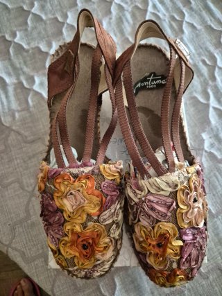 Zapatillas Esparto Florales