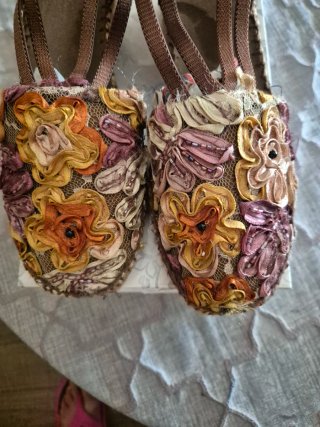 Zapatillas Esparto Florales