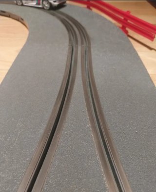 Scalextric Curva Chicane Gris Punta Flecha