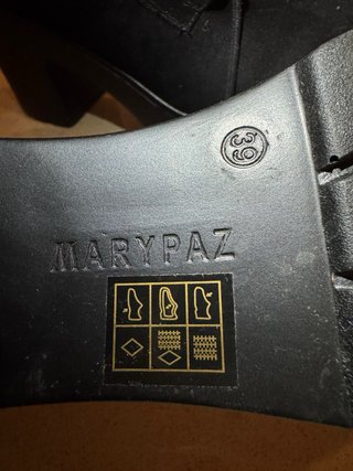 Zapatos Maripaz negros plataforma tacón