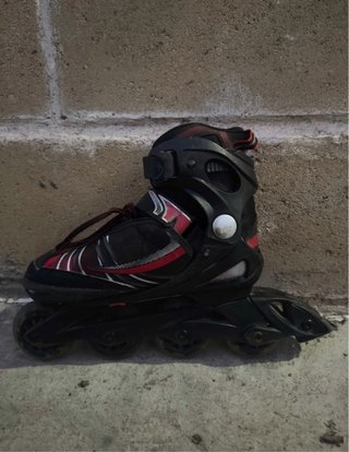 Patines en línea Fila negros y rojos