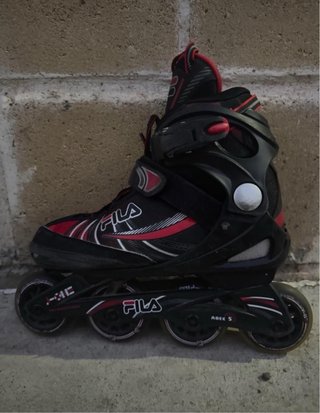 Patines en línea Fila negros y rojos