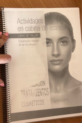 Libro actividades en cabina de estetica