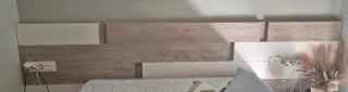 Cabezal Matrimonio Madera y Blanco 150cm