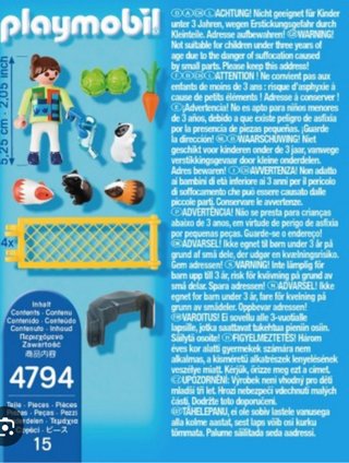 Playmobil 4749 Niña con Cobayas