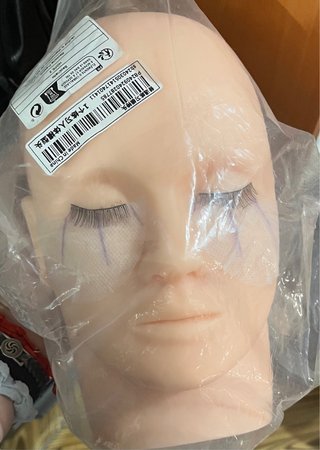 Cabeza de práctica para maquillaje