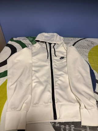 Sudadera Nike Blanca con Cremallera