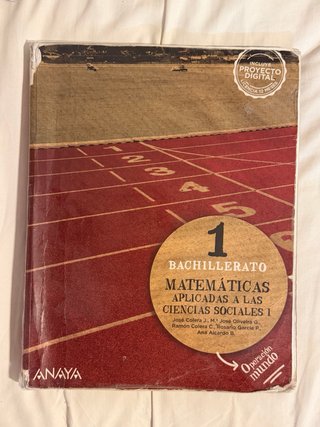 Matemáticas aplicadas a las Ciencias Sociales I...