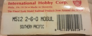 IHC M512  Loco vapor Mogul 2-6-0 Missouri Pacific