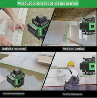 Nivel Láser 4D 16 Líneas Trípode Maletín
