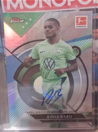 Cromo firmado Ridle Baku Topps Finest Bundesliga