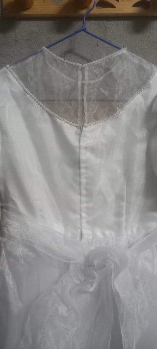 Vestido de comunión antiguo blanco