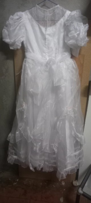 Vestido de comunión antiguo blanco