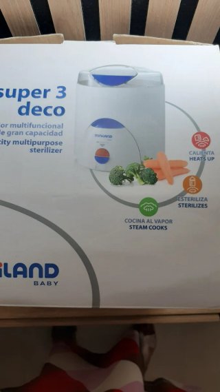 Calienta biberones, esterilizador y cocina al vapo