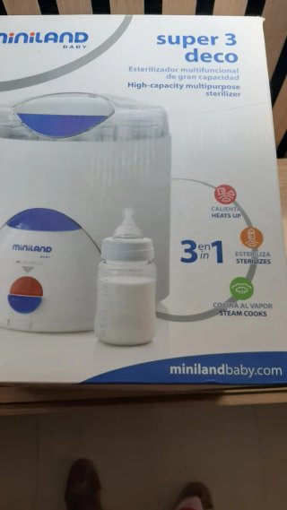 Calienta biberones, esterilizador y cocina al vapo
