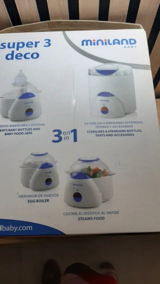 Calienta biberones, esterilizador y cocina al vapo