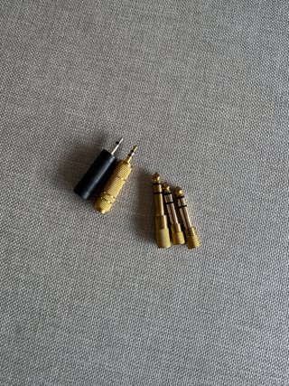 Pack 5 adaptadores audio jack 6.35mm y 3.5mm