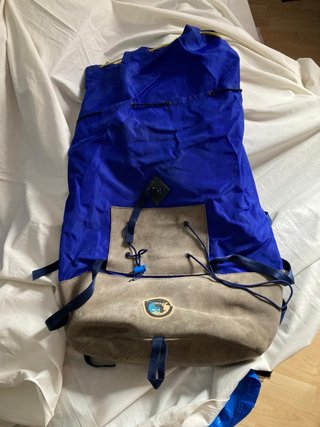 Mochila Altus Vintage Beige/Azul