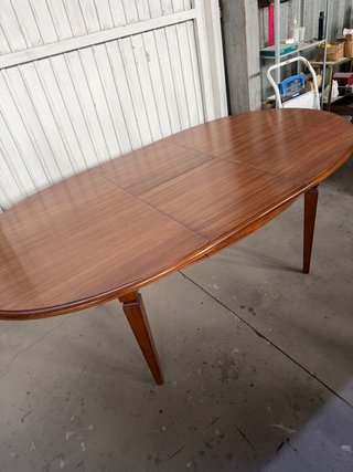 Mesa comedor antigua extensible madera