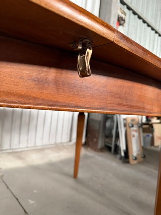 Mesa comedor antigua extensible madera