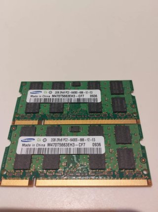 Samsung 4GB(2+2) DDR2 800MHz M470T5663EH3-CF7