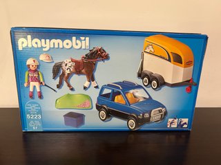 Playmobil 5223 Coche con Remolque Pony