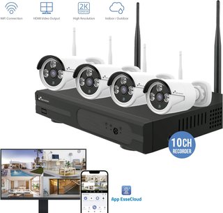 Kit Cámaras Vigilancia WiFi NIVIAN 2K