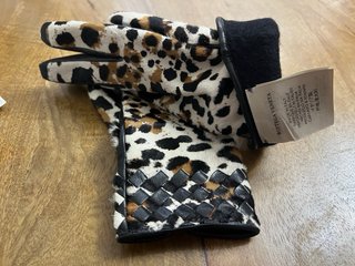 Guanti nappa morbida stampa animalier