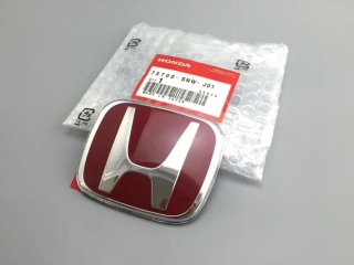 EMBLEMA LOGO HONDA CAPOT O MALETERO ROJO 92X75mm