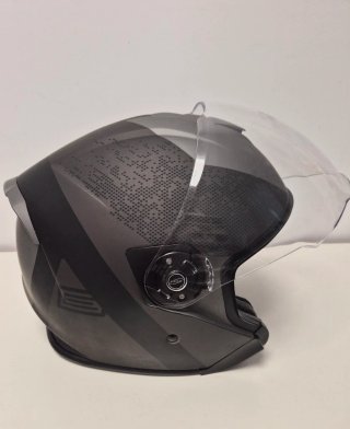 Casco moto integral gris poco usado talla L