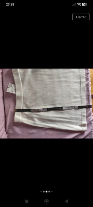 Conjunto Zara jersey y falda punto beige
