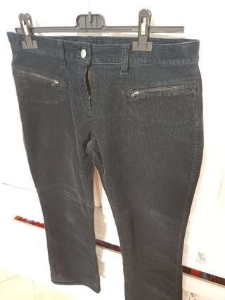 Pantaloni neri velluto a coste