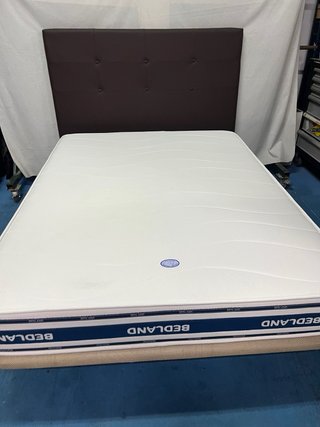 Base Tapizada y Colchón Visco 135x180