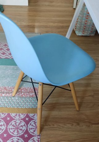 Silla de escritorio azul