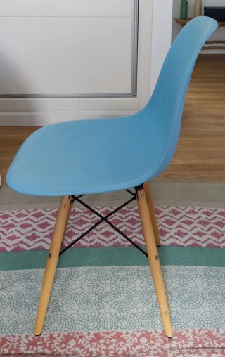 Silla de escritorio azul