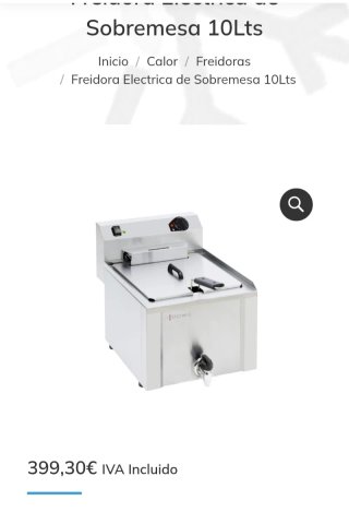 Freidora industrial ARILEX 10L