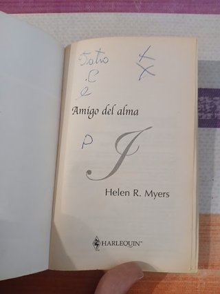 AMIGO DEL ALMA - HELEN R. MYERS (HARLEQUIN)