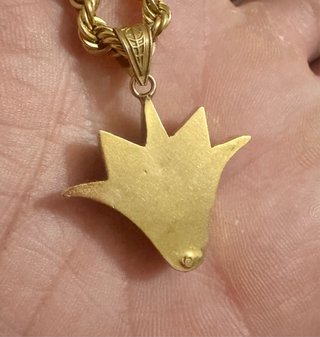 Colgante Oro 18k Loto Multicolor