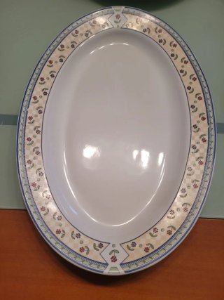 Vajilla Porcelana Tulowice Blanca Diseño Floral