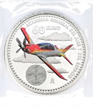 Moneda 60€ España 2026 Avión