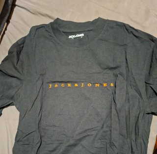 Camiseta Jack & Jones Negra Manga Corta