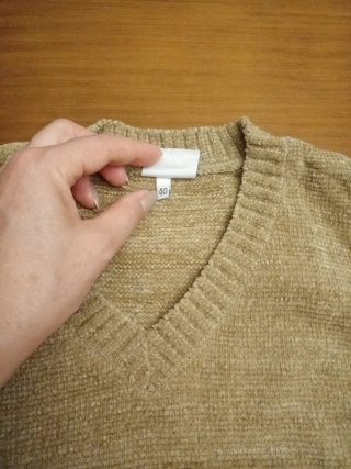 Chaleco marrón aterciopelado talla 40