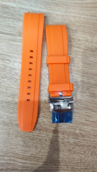 Correa Hamilton Caucho Naranja 22mm