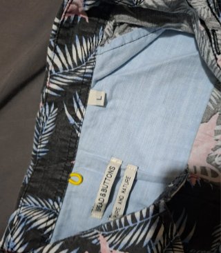Camisa Flamenco Estampada Hombre