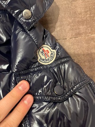 Cazadora Moncler Azul Brillante